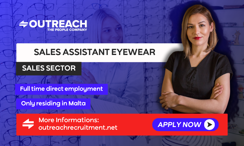 Sales Assistant (Eyewear) Jobs in Malta