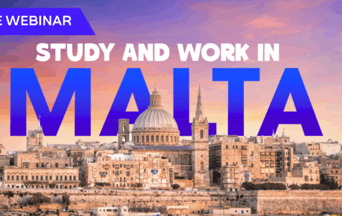 Free Webinar - STUDY and eventually WORK in MALTA