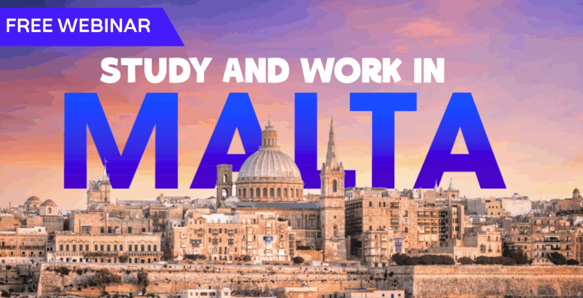 Free Webinar - STUDY and eventually WORK in MALTA