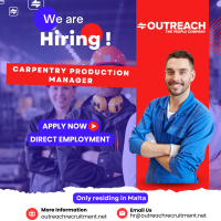 Carpentry Production Manager Jobs in Malta