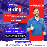 Sheet Metal Machine Operator Jobs in Malta